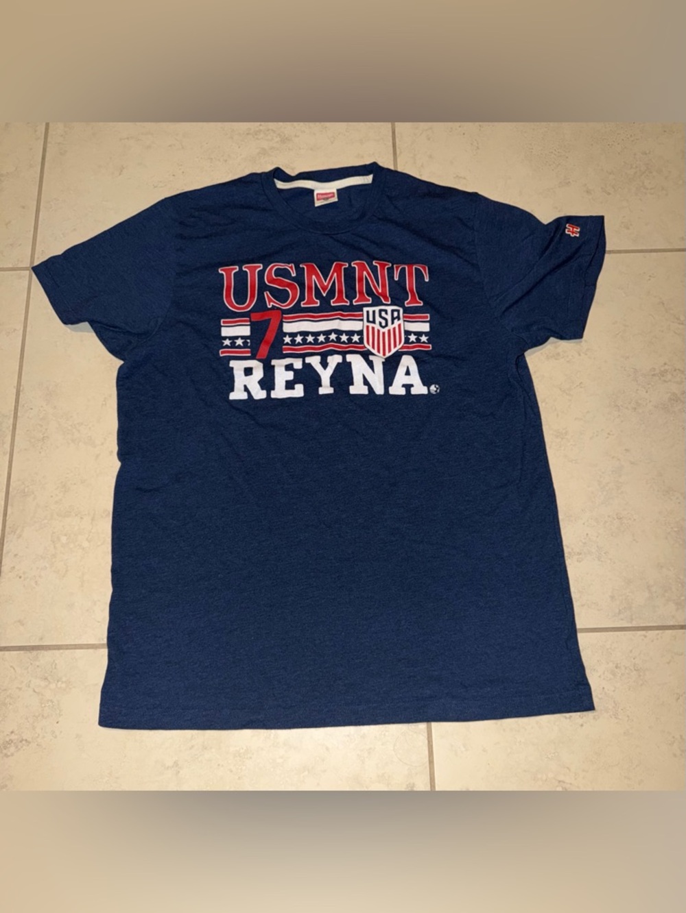 USMNT Gio Reyna #7 Homage Graphic T-Shirt - Men's XL
